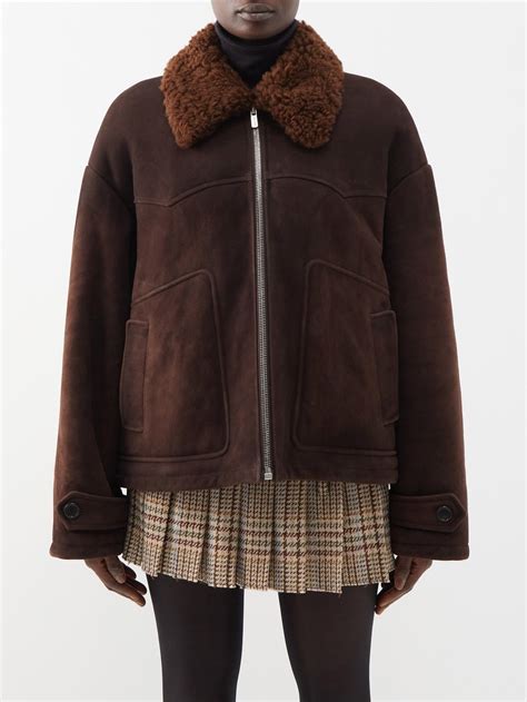 miu miu shearling coat